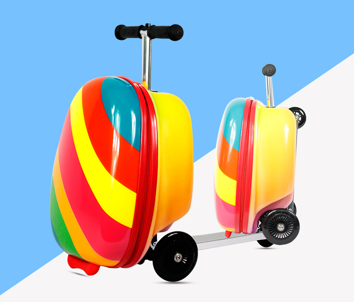 Kids Ride On Suitcase Scooter - Valise de voyage pour enfants, valise