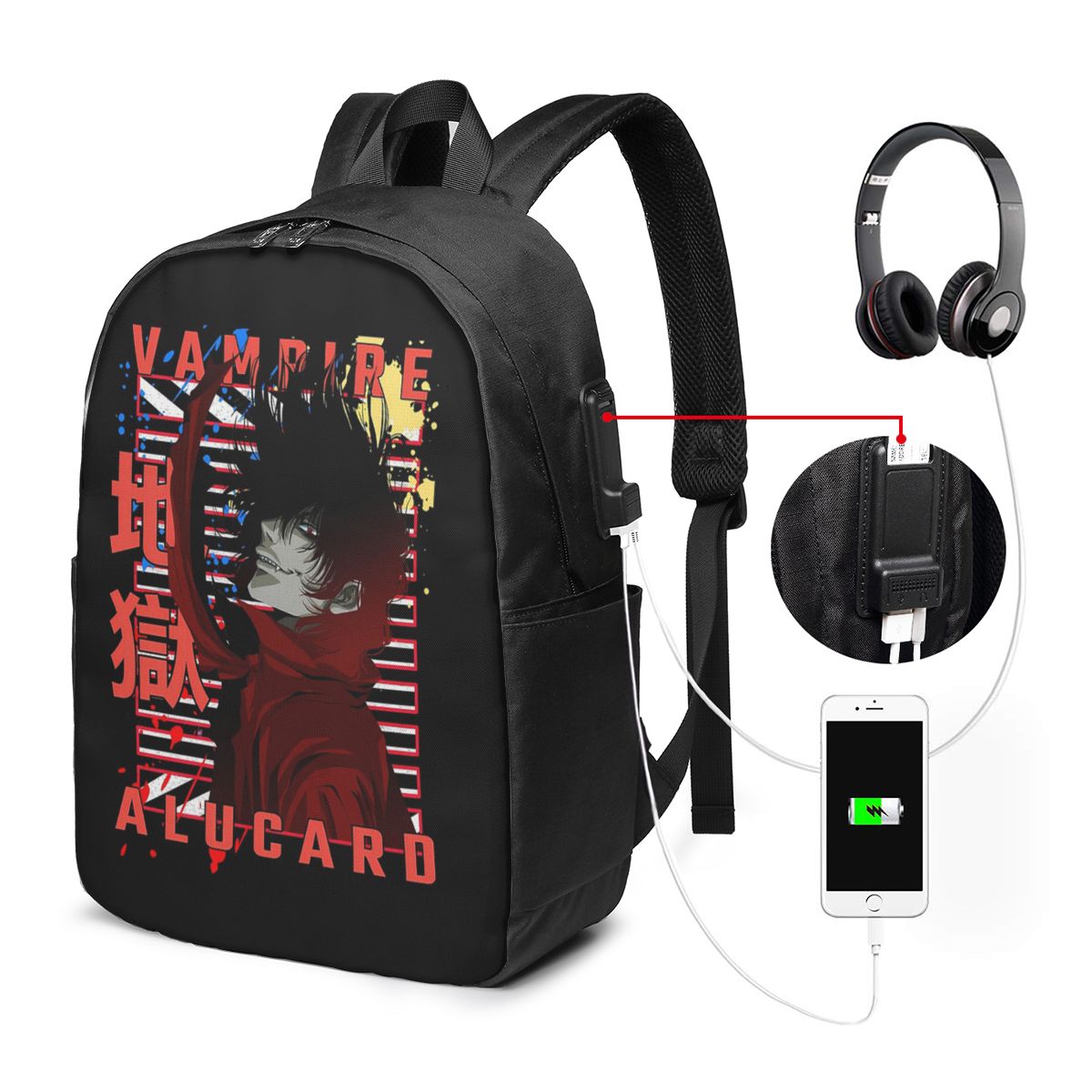 Travel Bags - Sac à dos Alucard Hellsing Manga,
