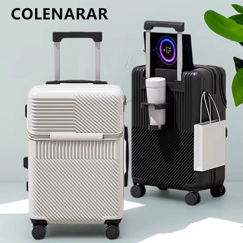 Valise à roulettes multifoncti - Front Opening Laptop Luggage 24 Inch avis et prix