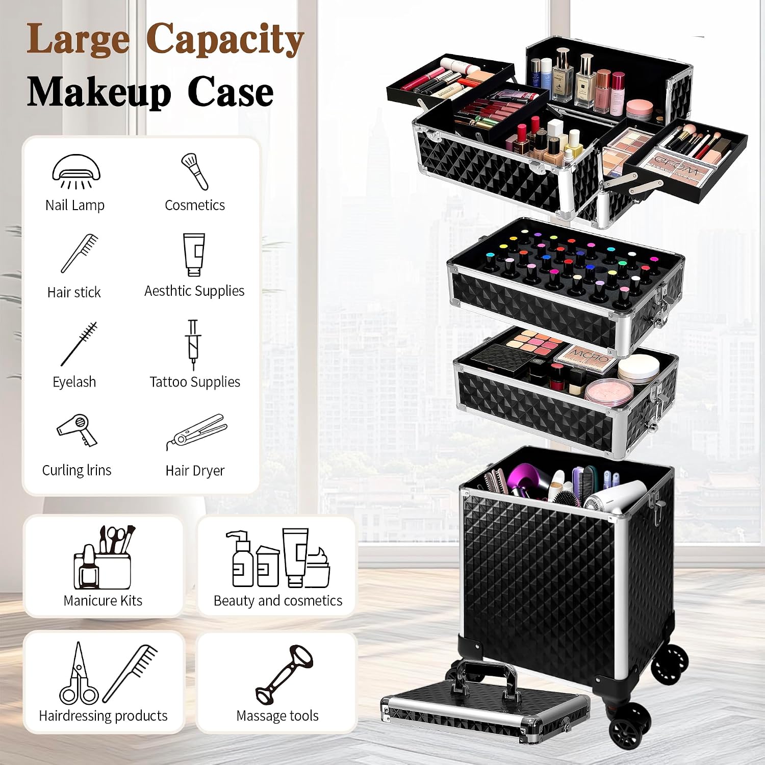 Valise de maquillage à roulett - Luggage avis et prix