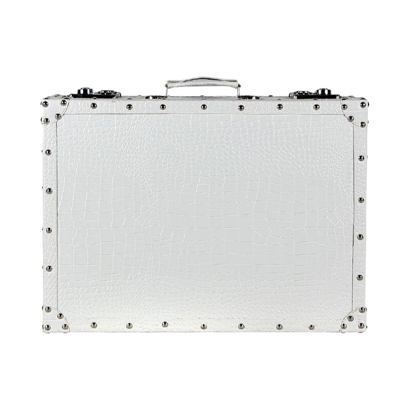 Valise de voyage en cuir motif - Retro Vintage Trunk Suitcase avis et prix