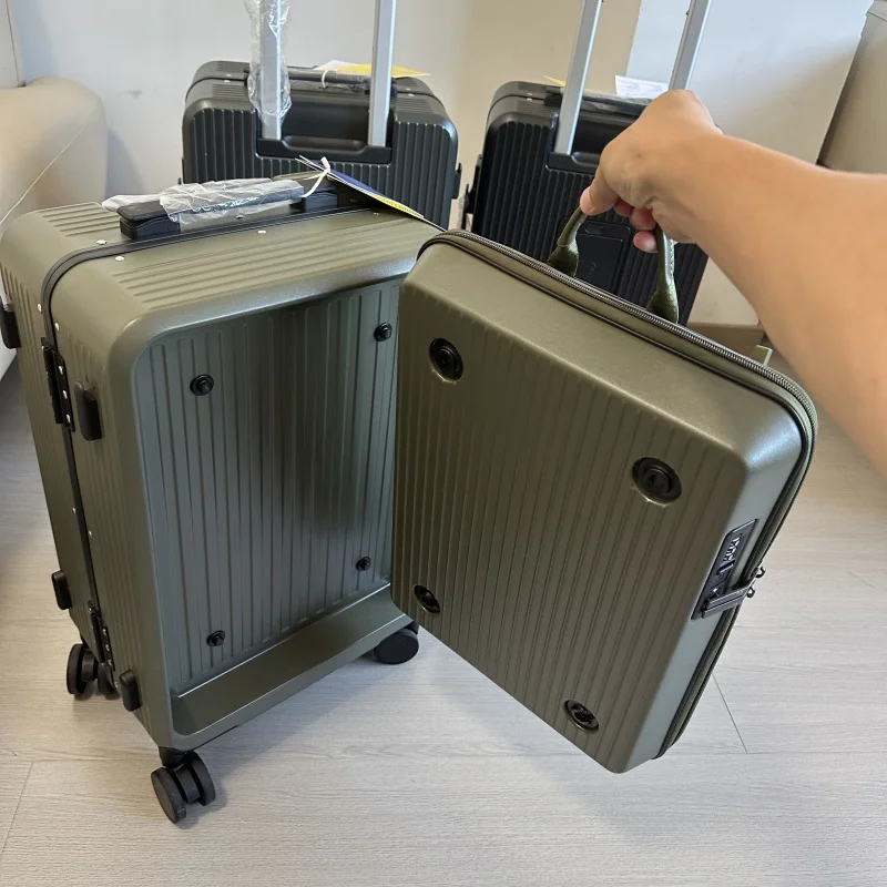 Valise 2-en-1 détachable avec  - Aluminum Frame Carry On Luggage avis et prix