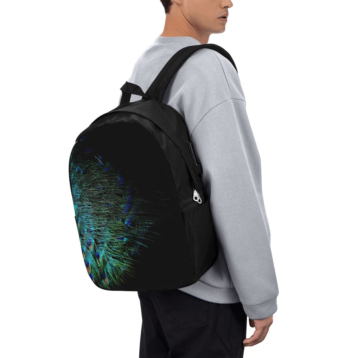 Sac à dos avec plumes de paon  - Travel Bags avis et prix