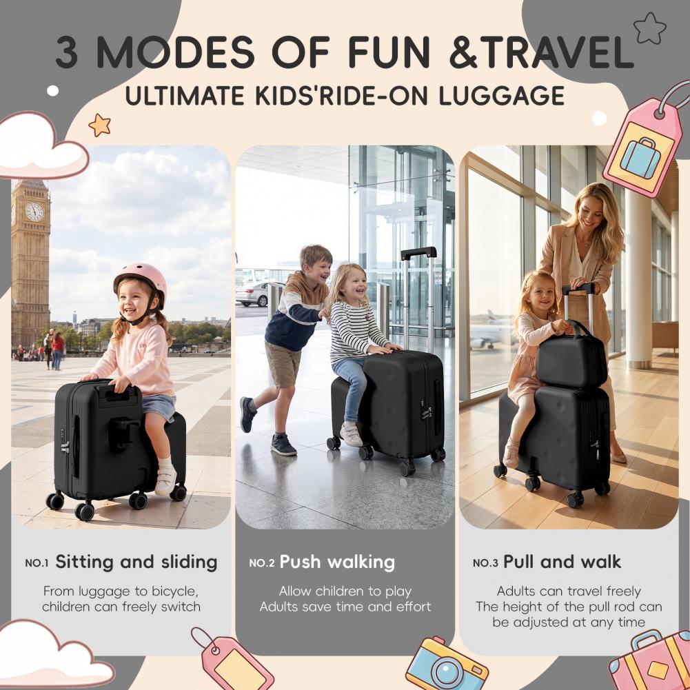 Scooter amusant de 20 pouces,  - Kids Ride On Suitcase Scooter avis et prix