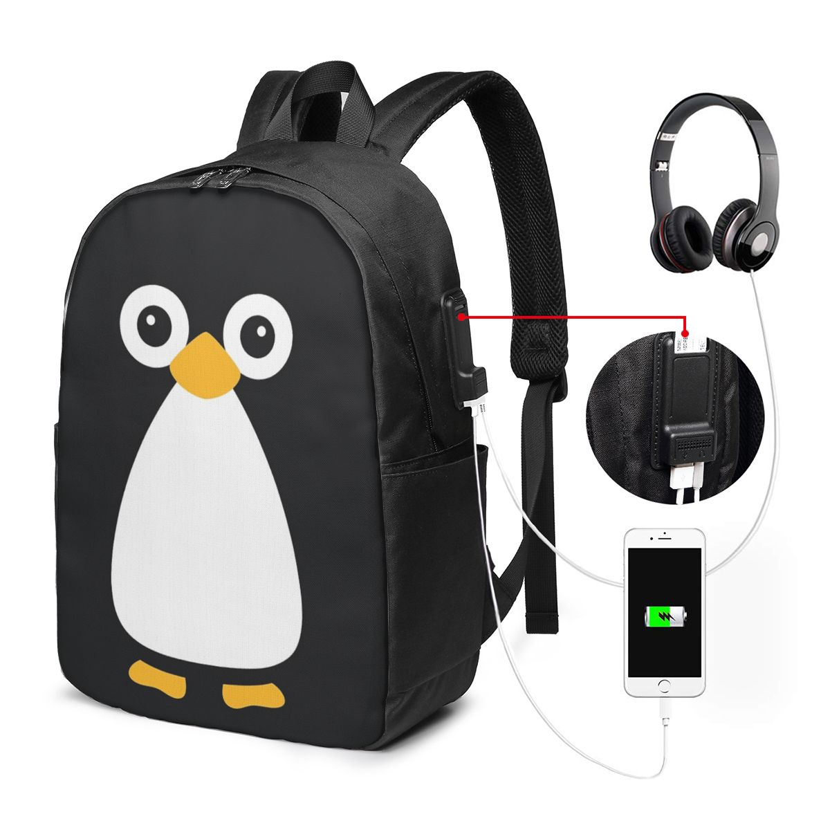 Sac à dos pingouin mignon en f - Travel Bags avis et prix